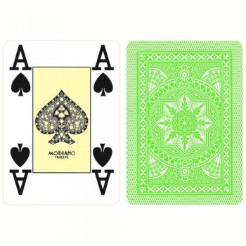 Poker 4 Jumbo Index kortos (šviesiai žalios) Modiano