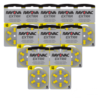 Rayovac Extra Advanced 10 baterijos klausos aparatams 60 vnt.