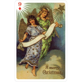 Old Time Christmas Angels bridžo kortų rinkinys