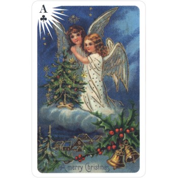 Old Time Christmas Angels bridžo kortų rinkinys