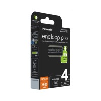 Panasonic Eneloop Pro AA 2500mAh 4BL įkraunamos baterijos 4 vnt.