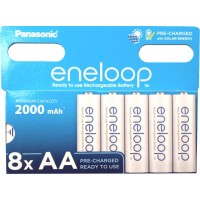 Panasonic Eneloop AA 2000mAh įkraunamos baterijos 8 vnt.