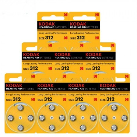 Kodak Long Lasting Performance 312 baterijos klausos aparatams 40 vnt.