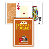 Texas Poker Hold Em Jumbo Index kortos (rudos)