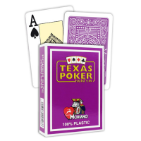 Texas Poker Hold Em Jumbo Index kortos (violetinės)