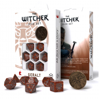 The Witcher Geralt kauliukų rinkinys karamelinės ir sidabrinės sp