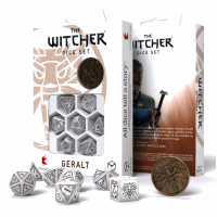 The Witcher Geralt kauliukų rinkinys perlo ir rudos sp