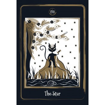 Golden Black Cat Tarot kortos AGM