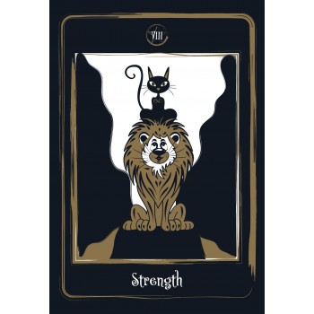 Golden Black Cat Tarot kortos AGM