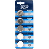 Panasonic CR2477 3V ličio baterijos 5vnt.