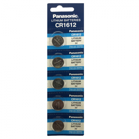 Panasonic CR1612 3V ličio baterijos 5 vnt.