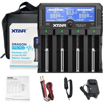 XTAR Dragon VP4L Plus Baterijų įkroviklis