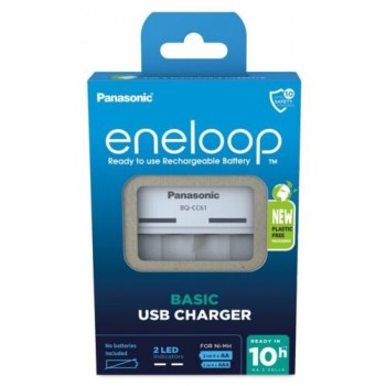 Panasonic Eneloop BQ-CC61 USB Basic Baterijų įkroviklis
