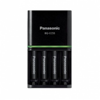 Panasonic Eneloop pro BQ-CC55 (su 4xAA baterijom) Baterijų įkroviklis