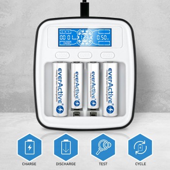everActive NC-1000m intelligent Baterijų įkroviklis