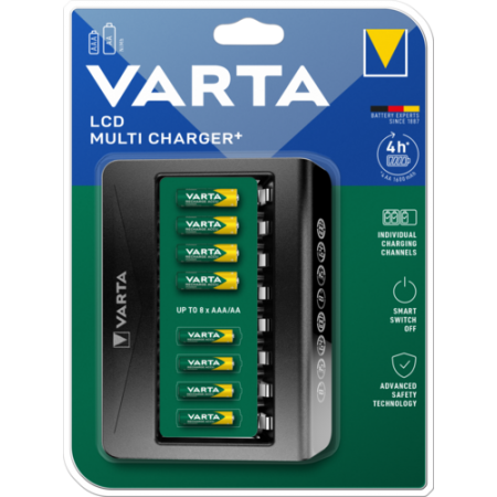 Varta LCD Multi Charger+ 57681 Baterijų įkroviklis