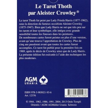 Le tarot thoth de luxe aleister crowley French edition deck Taro kortos AGM
