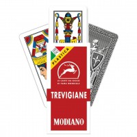 Trevigiane plastic 100% plastic žaidimo kortos Modiano Trevigiane plastic 100% plastic žaidimo kortos Modiano