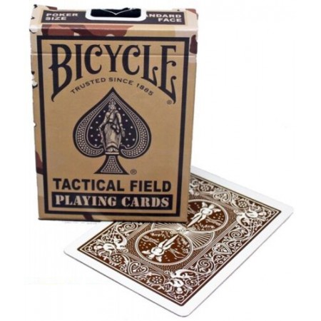 Bicycle Tactical Field brown žaidimų kortos