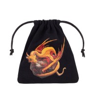 Dragon Black and adorable kauliukų maišelis juodas ir spalvotos detalės