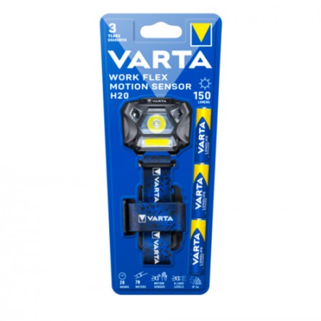 Varta Work Flex Motion Sensor H20 18648 prožektorius ant galvos