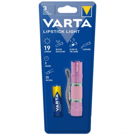 Varta Lipstick light (rožinės sp.) 16617 kišeninins žibintuvėlis