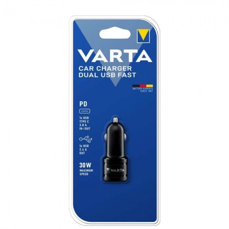 Varta USB Car charger Dual USB Fast 57932 Automobilinis įkrovimo adapteris