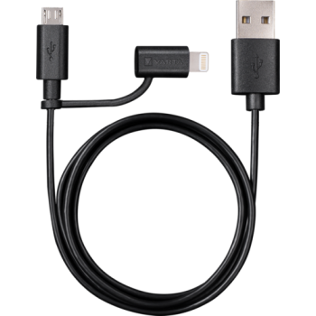 Varta Charge & sync cable 2in1: Lightning & Micro USB 57943 laidas