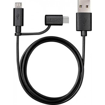 Varta Charge & sync cable 2in1: Micro USB & USB Type C 57948 laidas