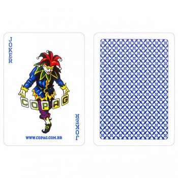 Copag 4 Corner Jumbo pokerio kortos baltoje dėžutėje (mėlynos)