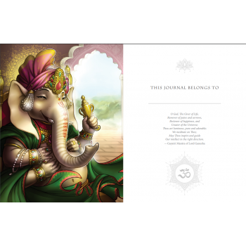 Whispers of Lord Ganesha journal užrašinė Blue Angel