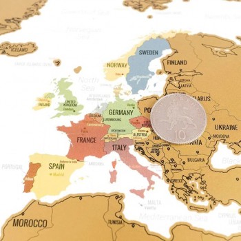 Nutrinamas pasaulio žemėlapis (Baltas) + mažas Jungtinės Karalystės (UK) žemėlapis 