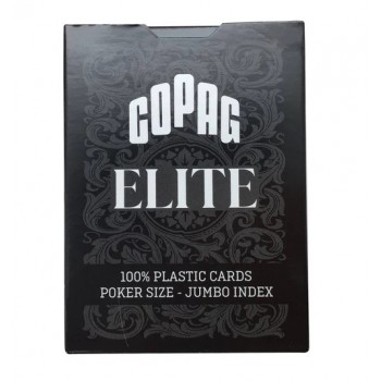 1546 Elite Poker size - Jumbo index žaidimo kortos (juodos) Copag 