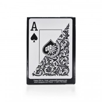 1546 Elite Poker size - Jumbo index žaidimo kortos (juodos) Copag 