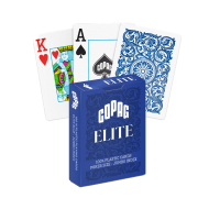 1546 Elite Poker size - Jumbo index žaidimo kortos (mėlynos) Copag