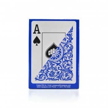 1546 Elite Poker size - Jumbo index žaidimo kortos (mėlynos) Copag