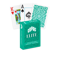 1546 Elite Poker size - Jumbo index žaidimo kortos (žalios) Copag