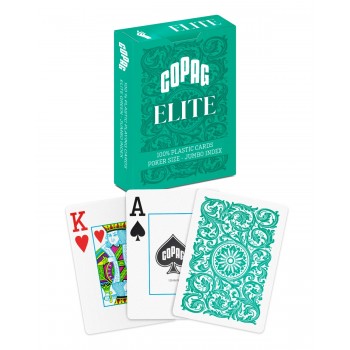 1546 Elite Poker size - Jumbo index žaidimo kortos (žalios) Copag
