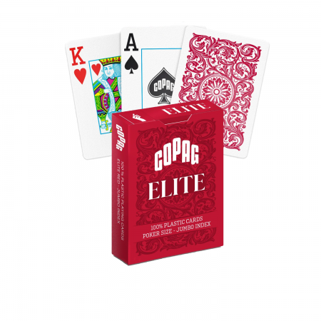 1546 Elite Poker size - Jumbo index žaidimo kortos (raudonos) Copag 