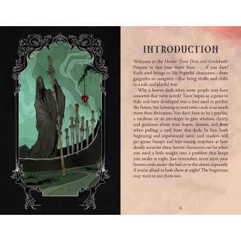 Horror Taro kortos ir vadovas Insight Editions
