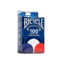 Bicycle Plastic Poker Chips 100 Count 2 Gram