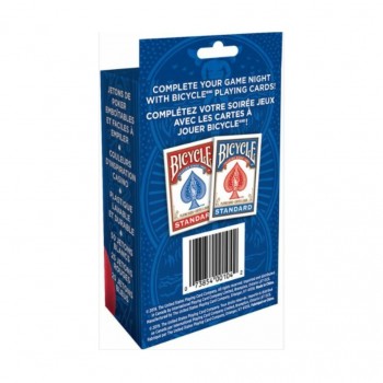 Bicycle Plastic Poker Chips 100 Count 2 Gram