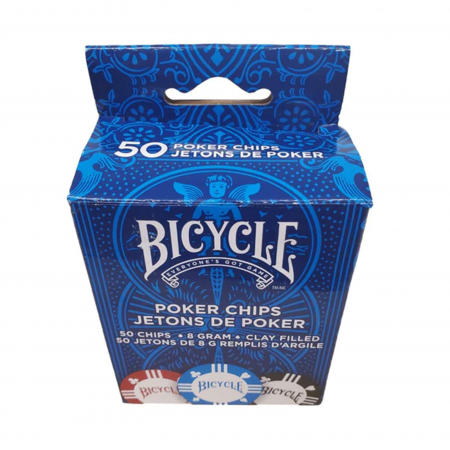 Bicycle 50 Count 8 Gram moliniai pokerio žetonai