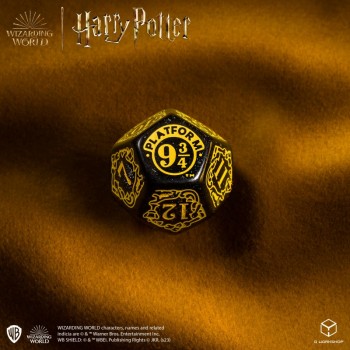 Harry Potter. Hufflepuff Modern Dice kauliukų rinkinys (juodos sp.)