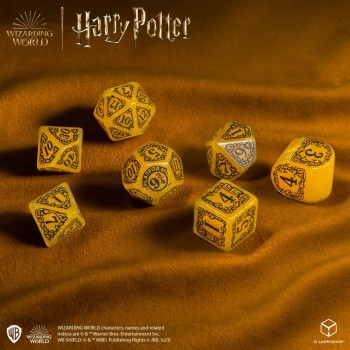 Harry Potter. Hufflepuff Modern Dice kauliukų rinkinys (geltonos sp.)