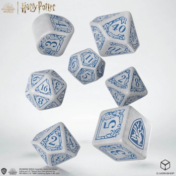 Harry Potter. Ravenclaw Modern Dice kauliukų rinkinys (baltos sp.)