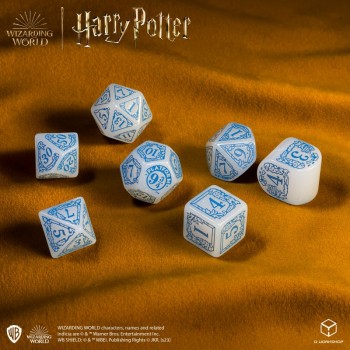 Harry Potter. Ravenclaw Modern Dice kauliukų rinkinys (baltos sp.)