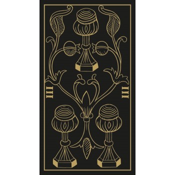 Marseille Tarot kortos aukso ir juodos sp. leidimas Lo Scarabeo