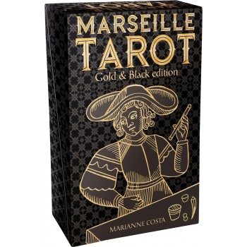 Marseille Tarot kortos aukso ir juodos sp. leidimas Lo Scarabeo