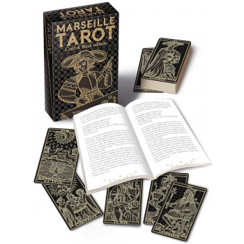 Marseille Tarot kortos aukso ir juodos sp. leidimas Lo Scarabeo